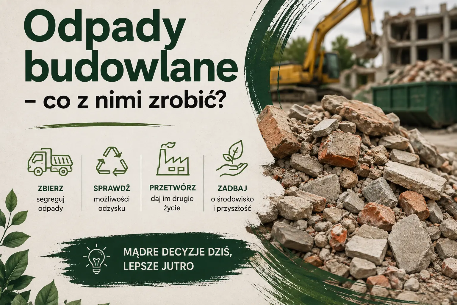 Co zrobić z odpadami budowlanymi
